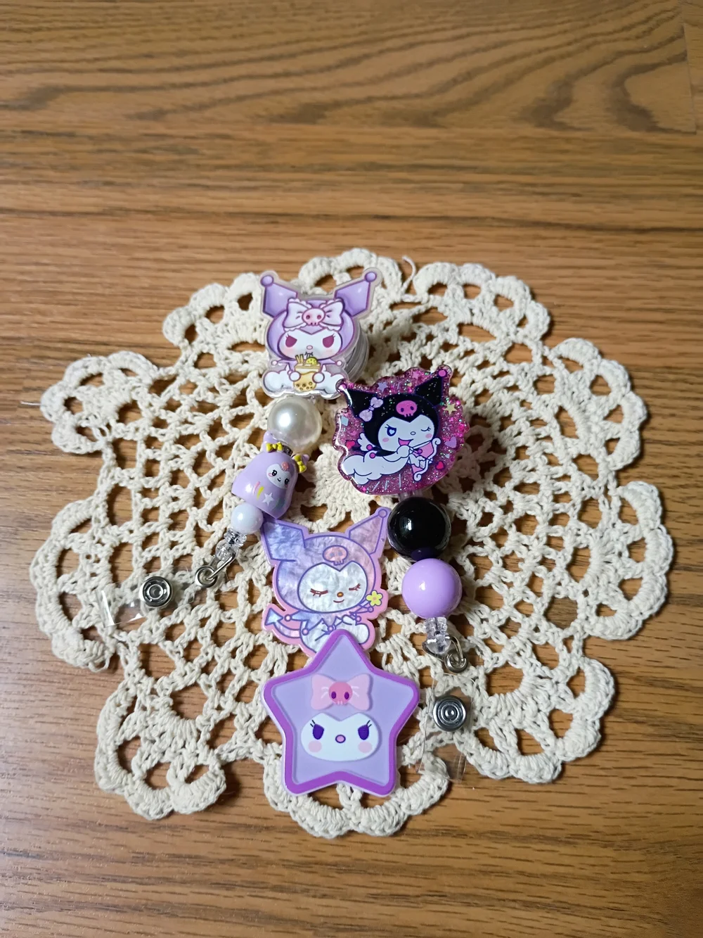Kuromi  Badge Reel Key & Card Holder